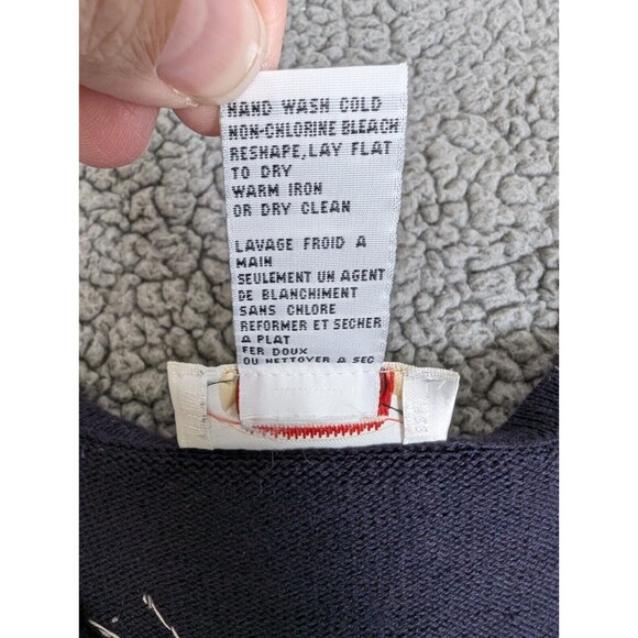 Woman’s Talbots Button Front Cardigan Sweater Size L America July 4 Patriotic - Picture 7 of 12